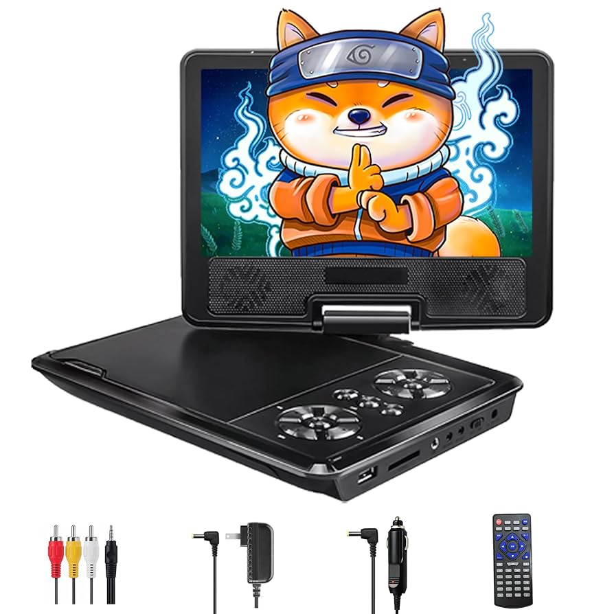 液晶ポータブルDVDプレーヤー スタイリッシュデザインの7V型液晶搭載ポータブルDVDプレーヤー